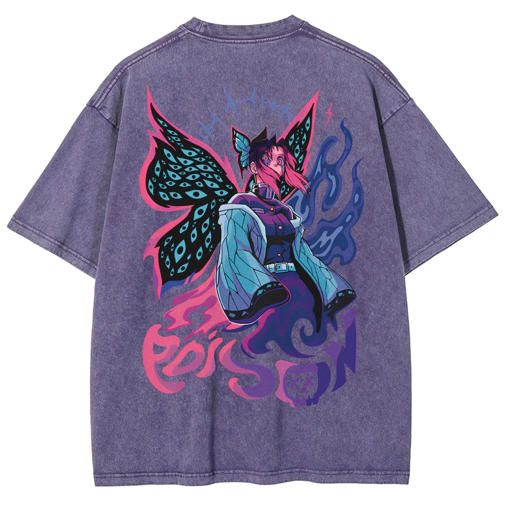 Demon Slayer Unisex Fit Washed T-Shirt 2510002551