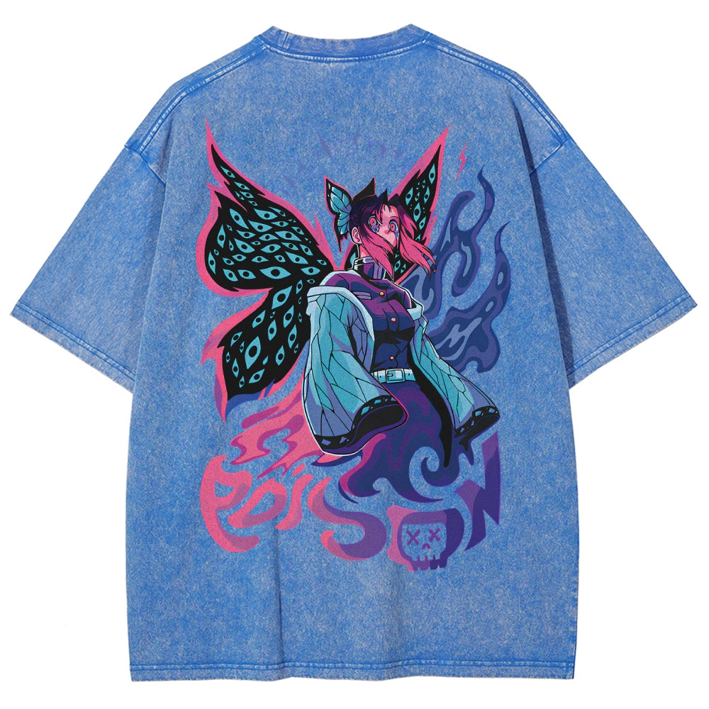 Demon Slayer Unisex Fit Washed T-Shirt 2510002551