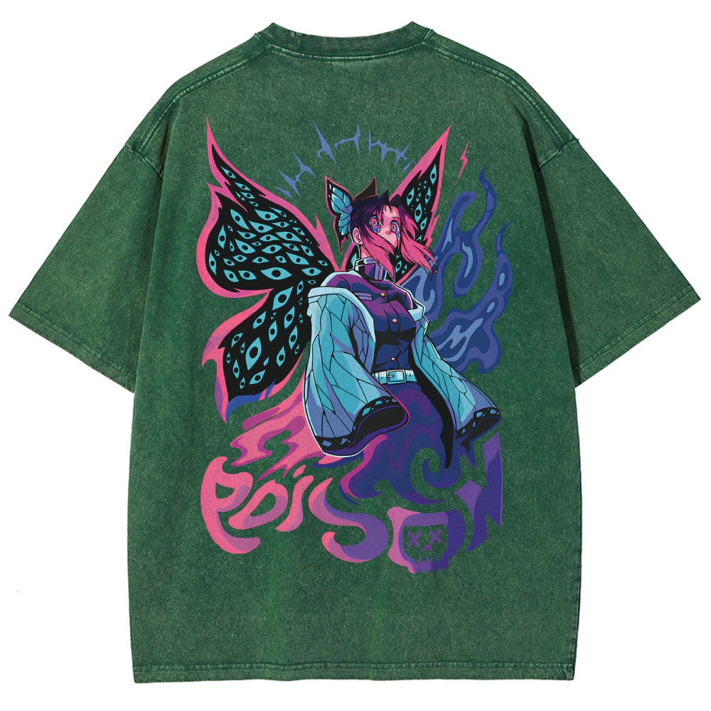 Demon Slayer Unisex Fit Washed T-Shirt 2510002551