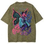 Demon Slayer Unisex Fit Washed T-Shirt 2510002551