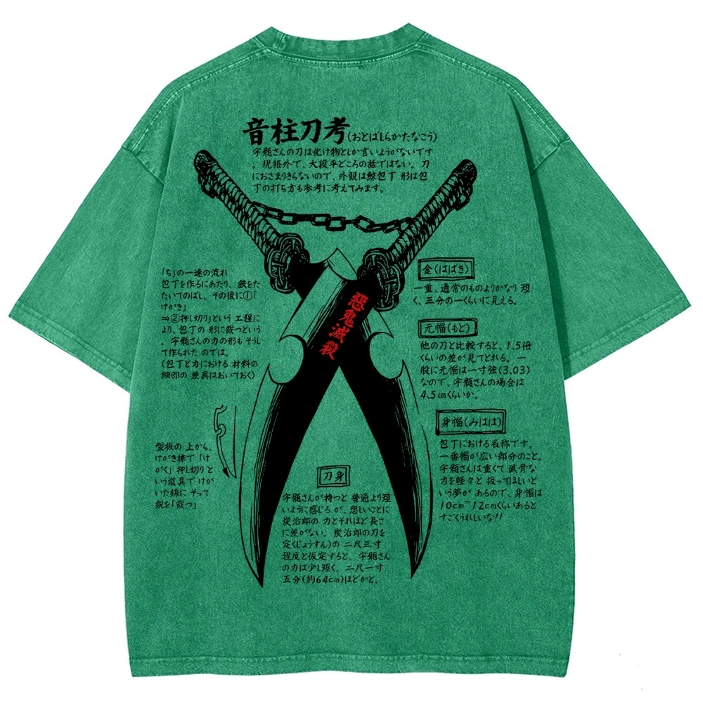 Demon Slayer Unisex Fit Washed T-Shirt 2510002572