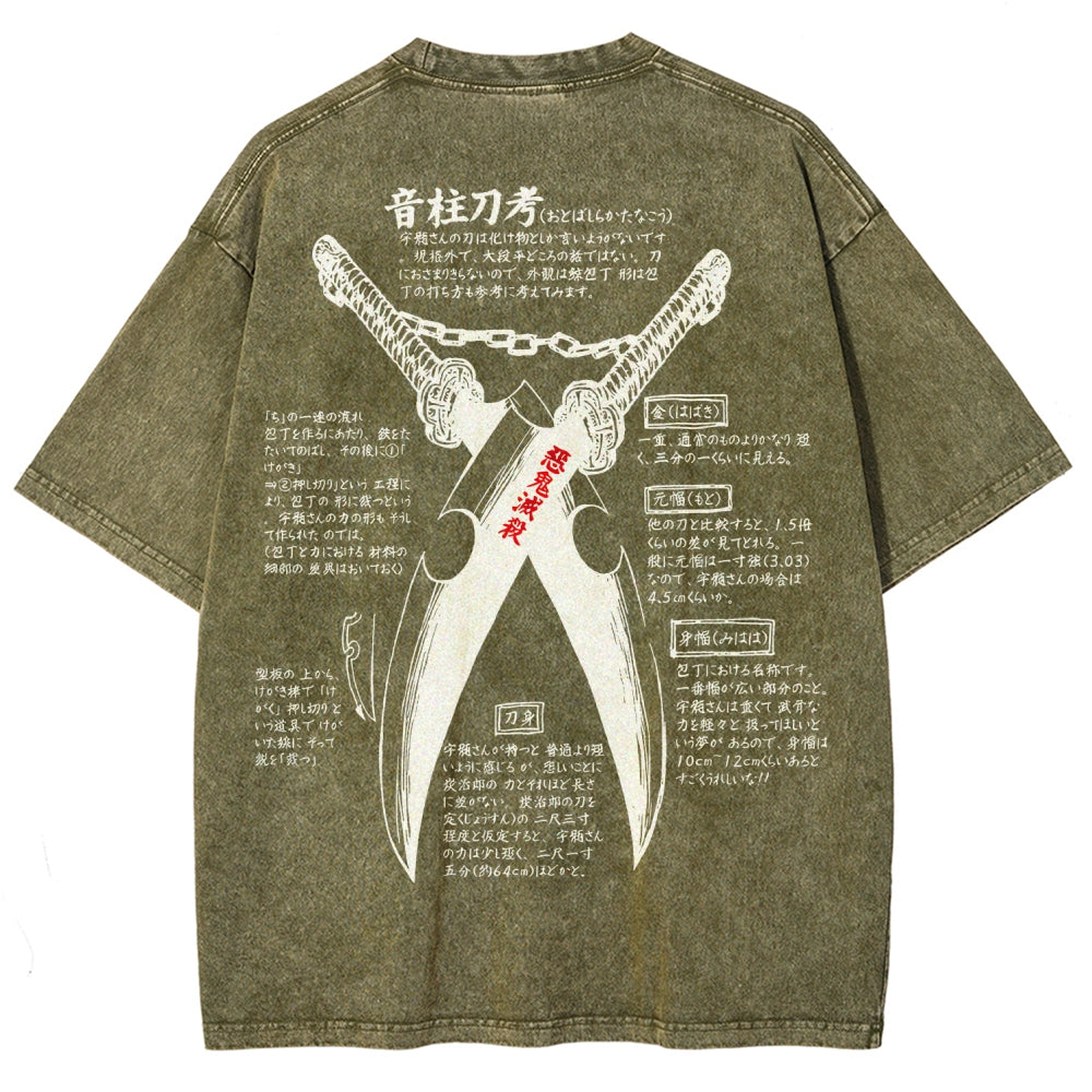Demon Slayer Unisex Fit Washed T-Shirt 2510002572