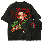 Demon Slayer Unisex Fit Washed T-Shirt 2510002585