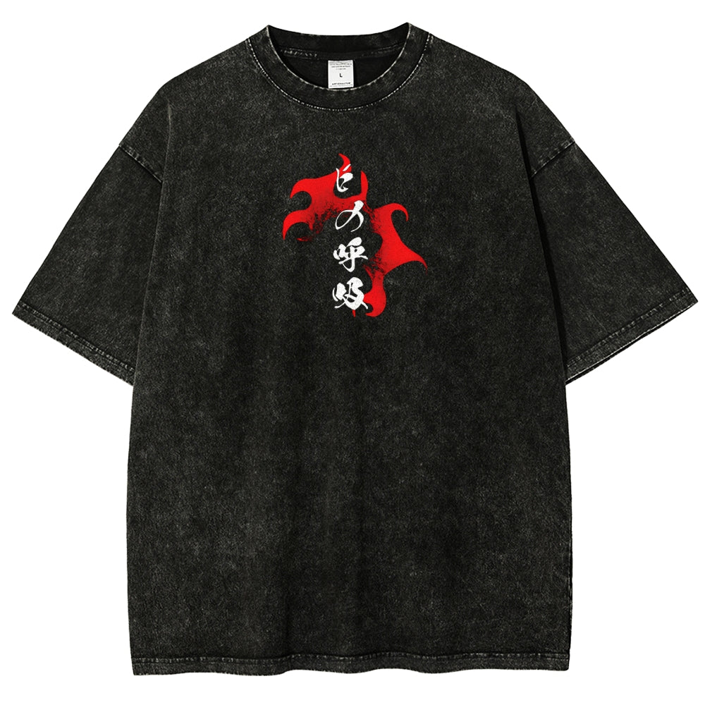 Demon Slayer Unisex Fit Washed T-Shirt 2510002585