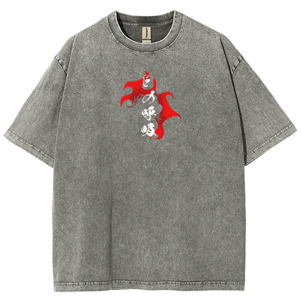 Demon Slayer Unisex Fit Washed T-Shirt 2510002585