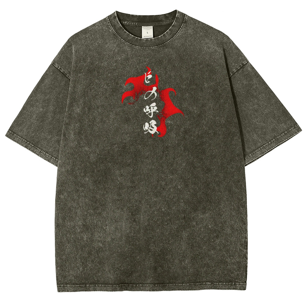 Demon Slayer Unisex Fit Washed T-Shirt 2510002585