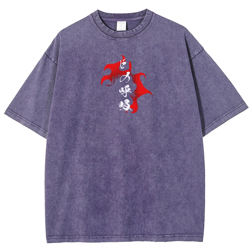 Demon Slayer Unisex Fit Washed T-Shirt 2510002585