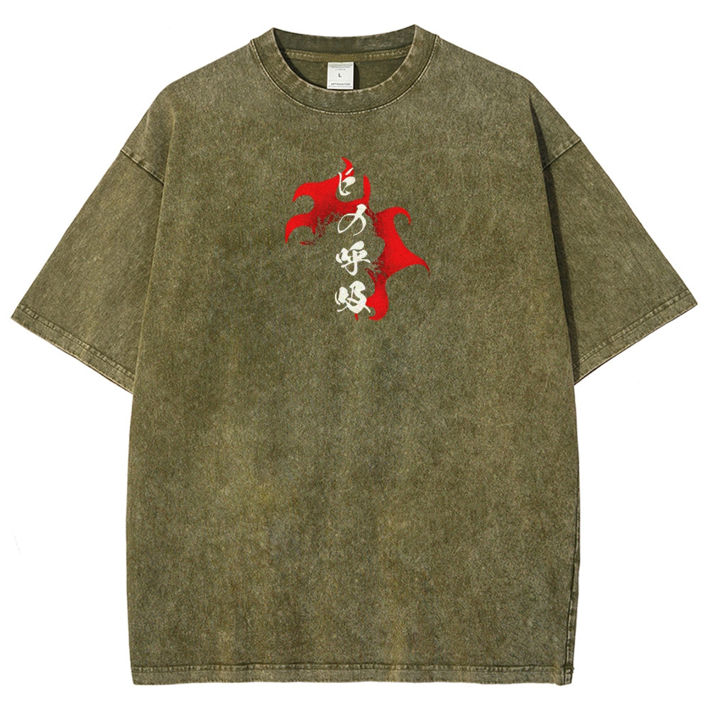 Demon Slayer Unisex Fit Washed T-Shirt 2510002585