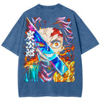 Demon Slayer Unisex Fit Washed T-Shirt 2510002604
