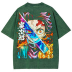 Demon Slayer Unisex Fit Washed T-Shirt 2510002604