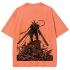 Chainsaw Man Unisex Fit Washed T-Shirt 2510003381