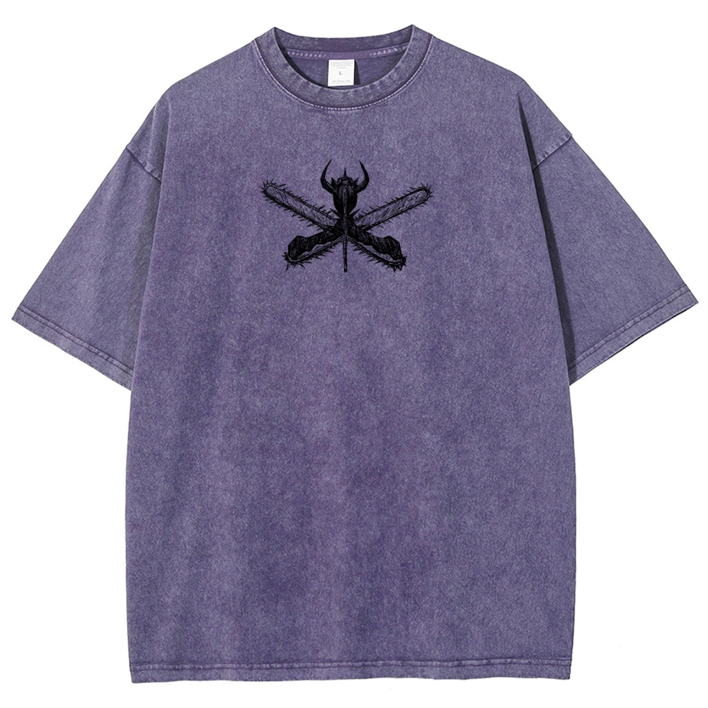 Chainsaw Man Unisex Fit Washed T-Shirt 2510003381