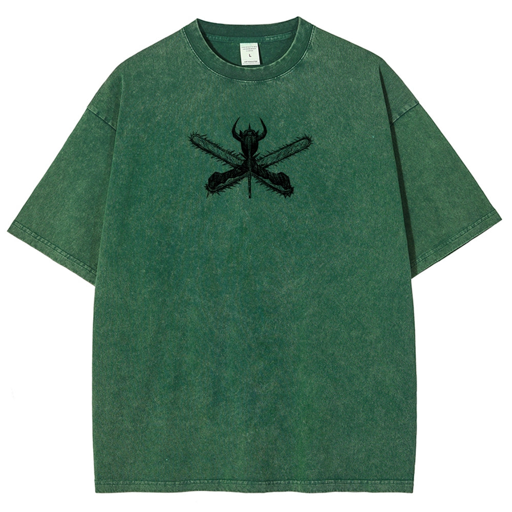 Chainsaw Man Unisex Fit Washed T-Shirt 2510003381