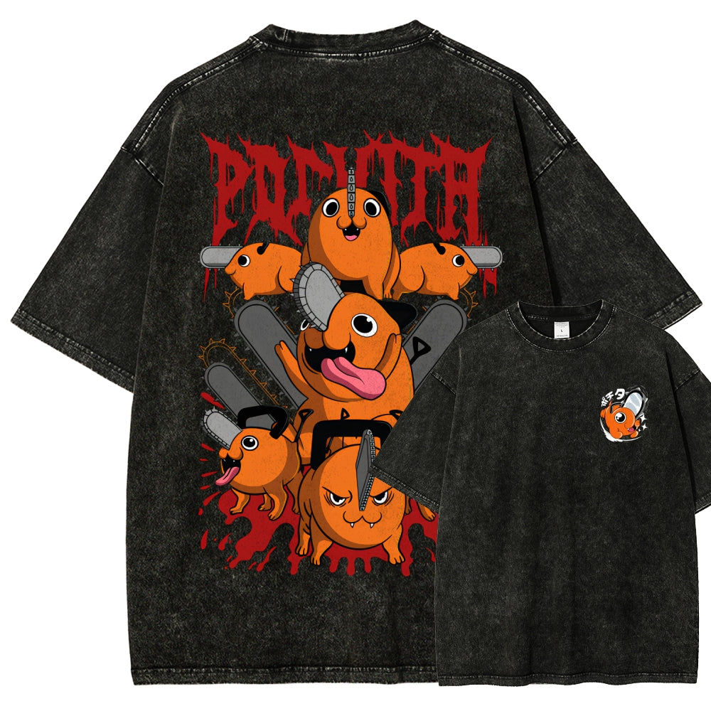 Chainsaw Man Unisex Fit Washed T-Shirt 2510003899