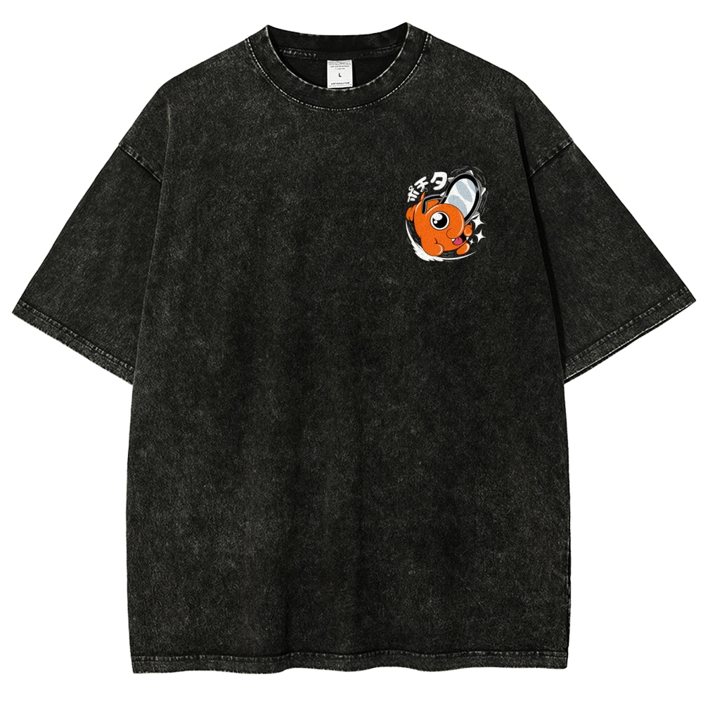Chainsaw Man Unisex Fit Washed T-Shirt 2510003899