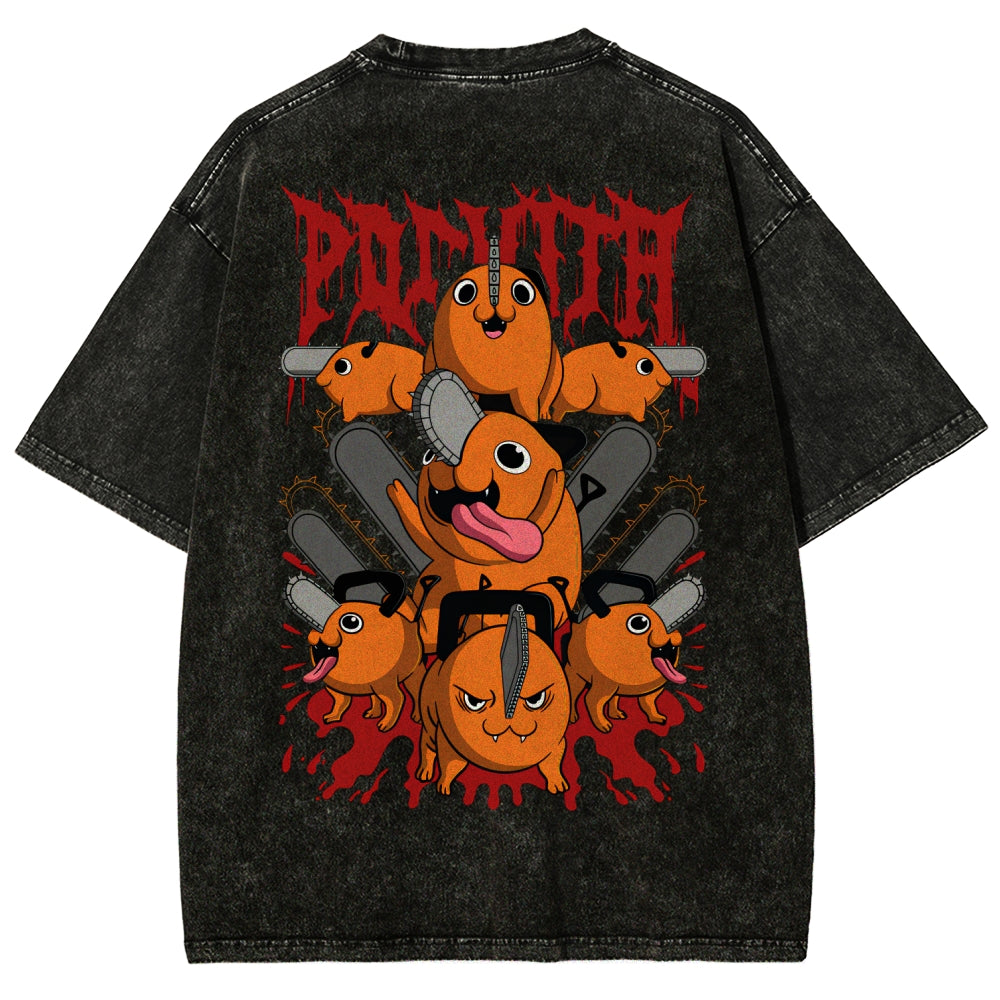 Chainsaw Man Unisex Fit Washed T-Shirt 2510003899