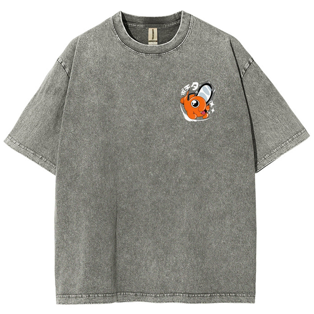 Chainsaw Man Unisex Fit Washed T-Shirt 2510003899