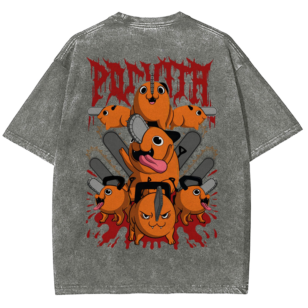 Chainsaw Man Unisex Fit Washed T-Shirt 2510003899