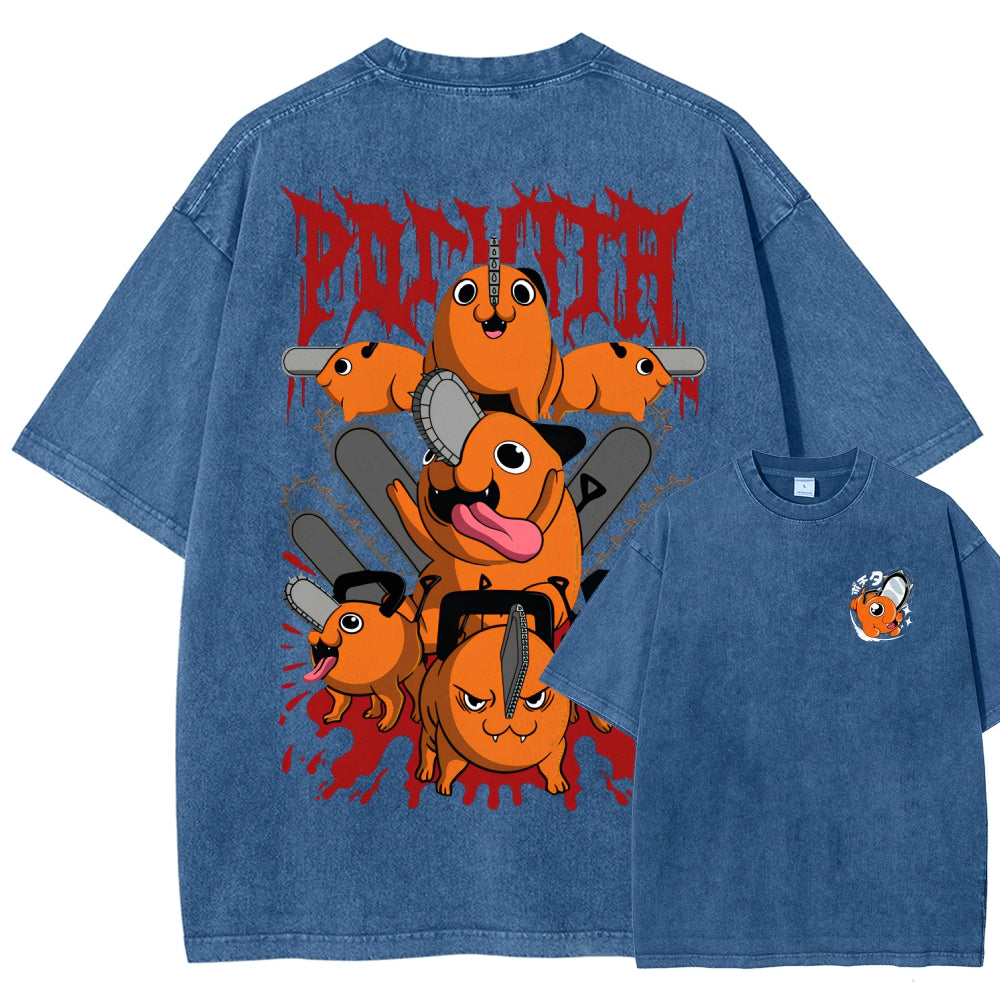 Chainsaw Man Unisex Fit Washed T-Shirt 2510003899