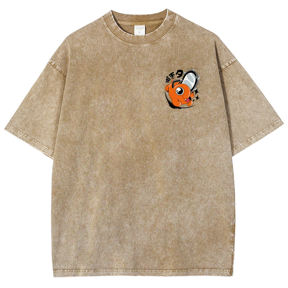 Chainsaw Man Unisex Fit Washed T-Shirt 2510003899
