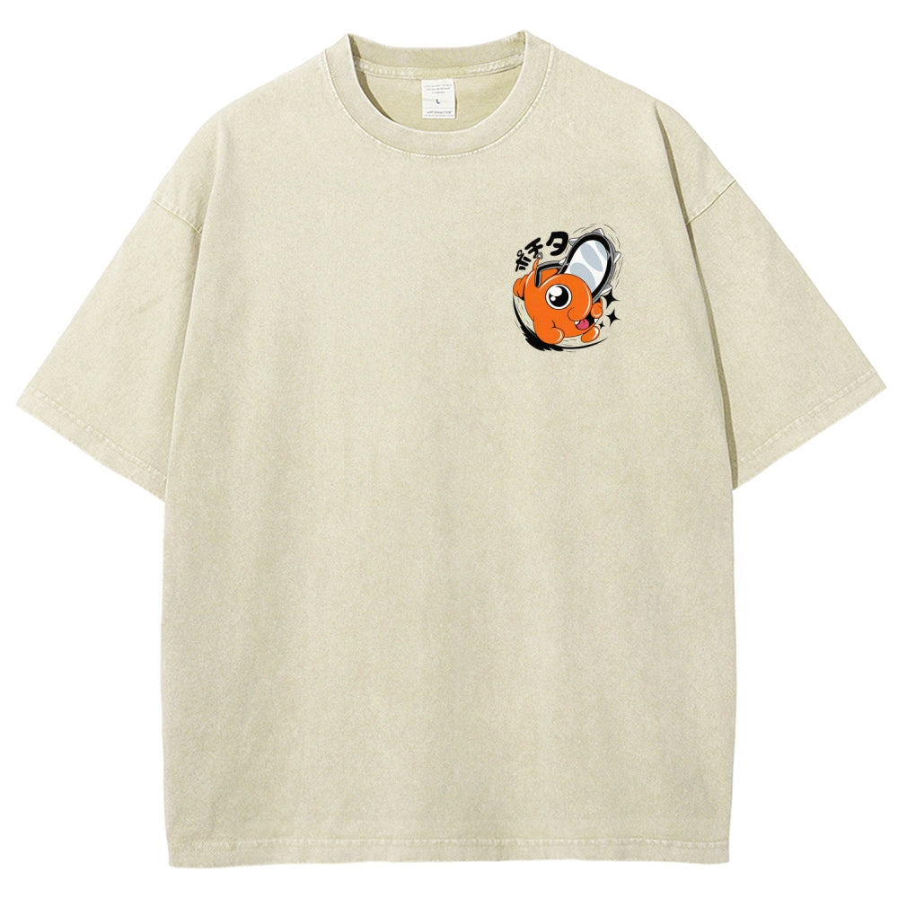 Chainsaw Man Unisex Fit Washed T-Shirt 2510003899