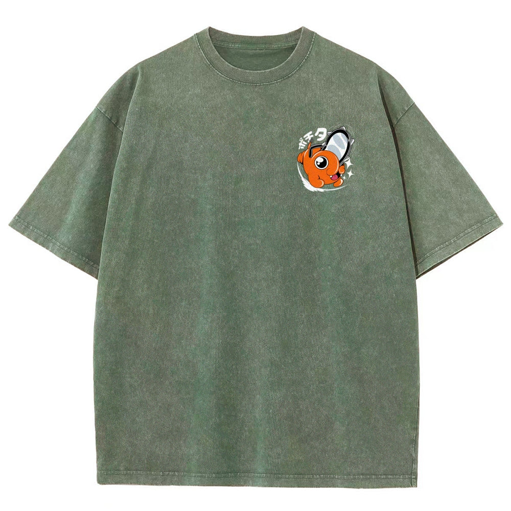 Chainsaw Man Unisex Fit Washed T-Shirt 2510003899