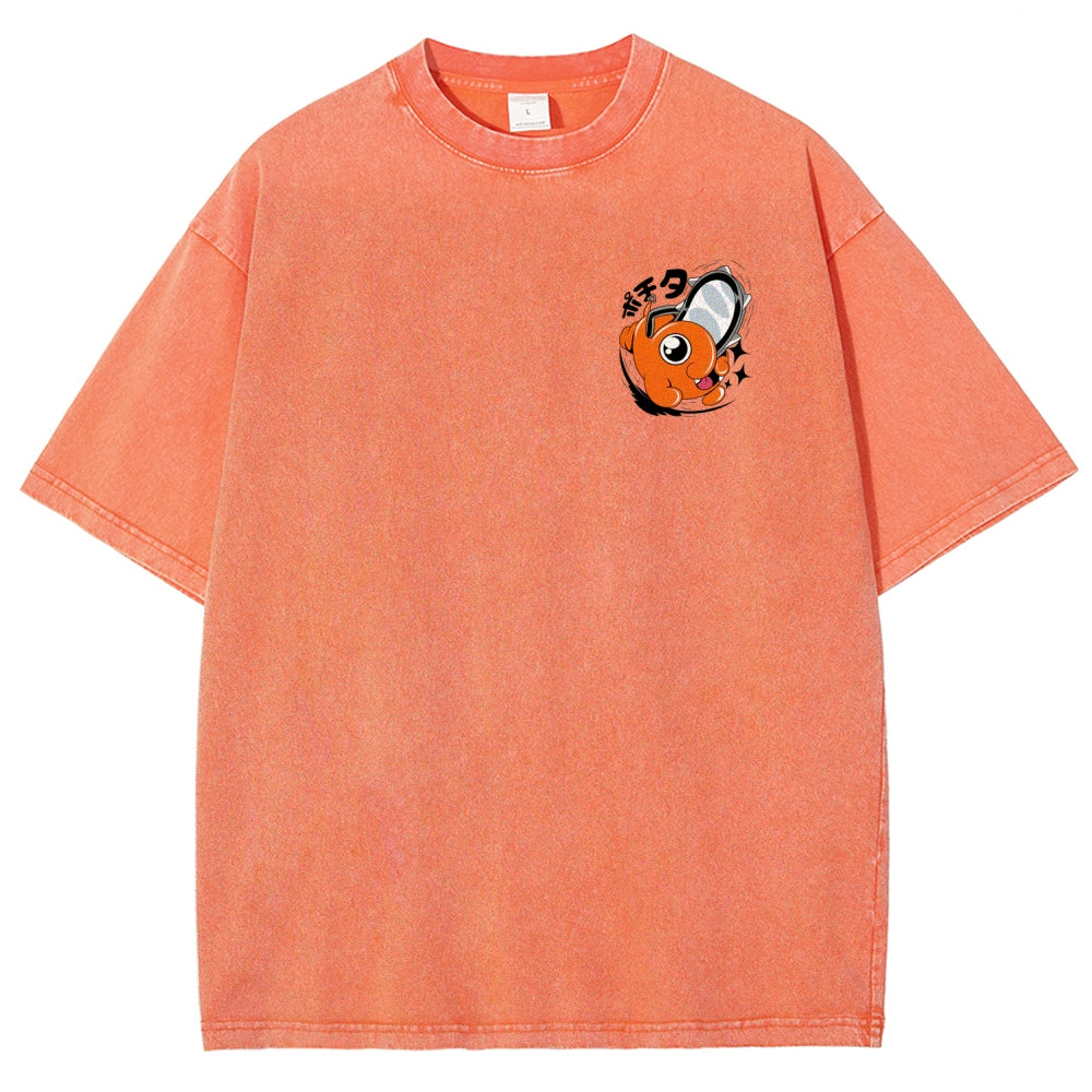 Chainsaw Man Unisex Fit Washed T-Shirt 2510003899