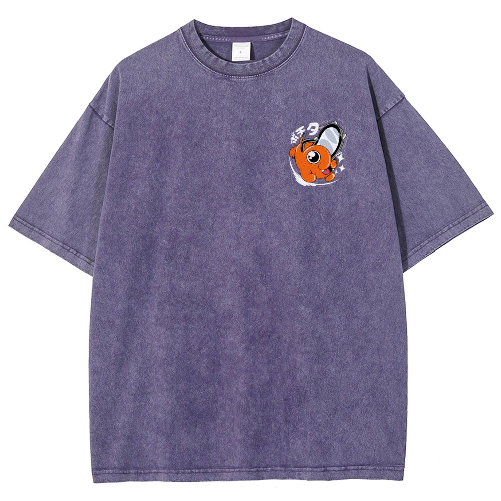 Chainsaw Man Unisex Fit Washed T-Shirt 2510003899