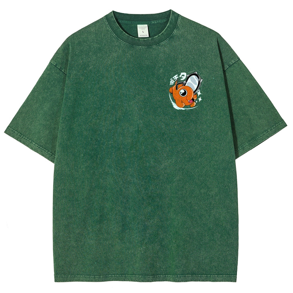 Chainsaw Man Unisex Fit Washed T-Shirt 2510003899
