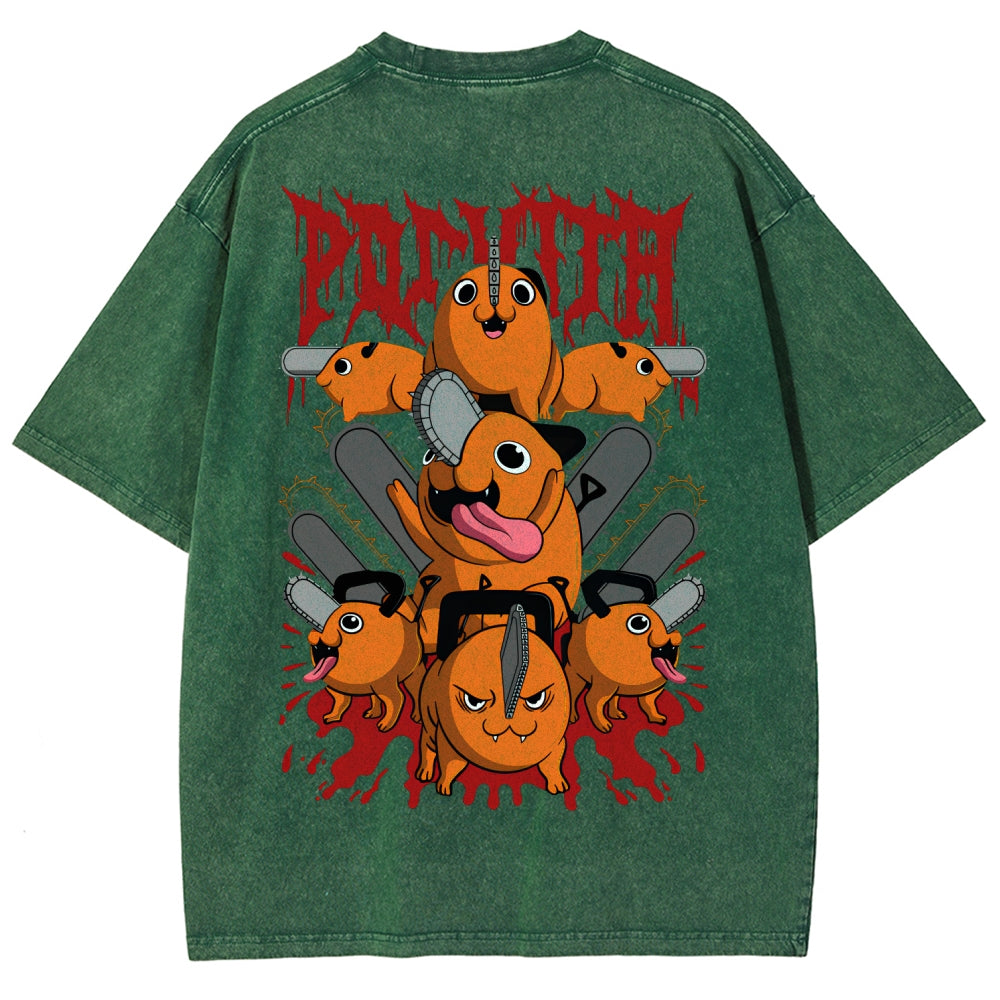 Chainsaw Man Unisex Fit Washed T-Shirt 2510003899