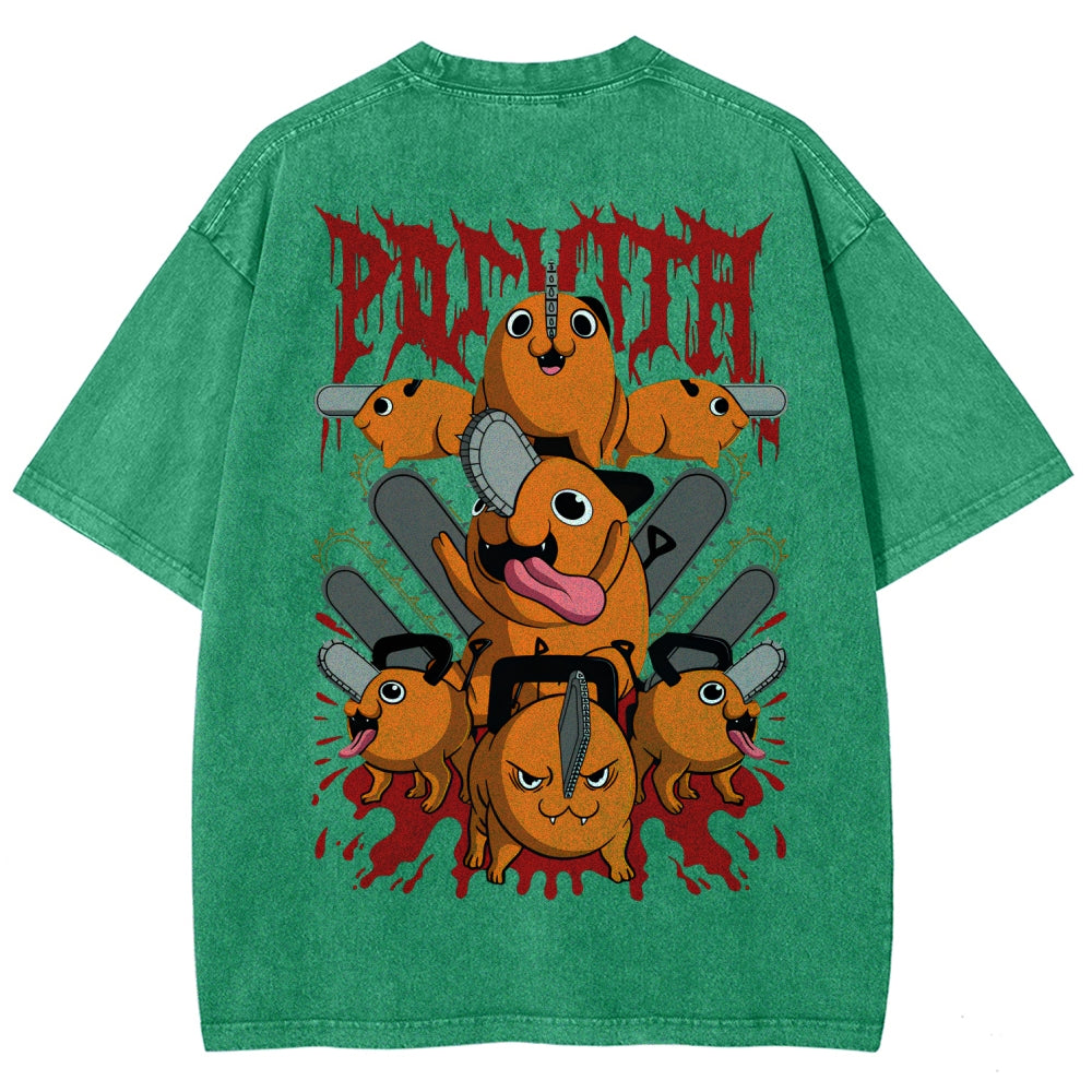 Chainsaw Man Unisex Fit Washed T-Shirt 2510003899