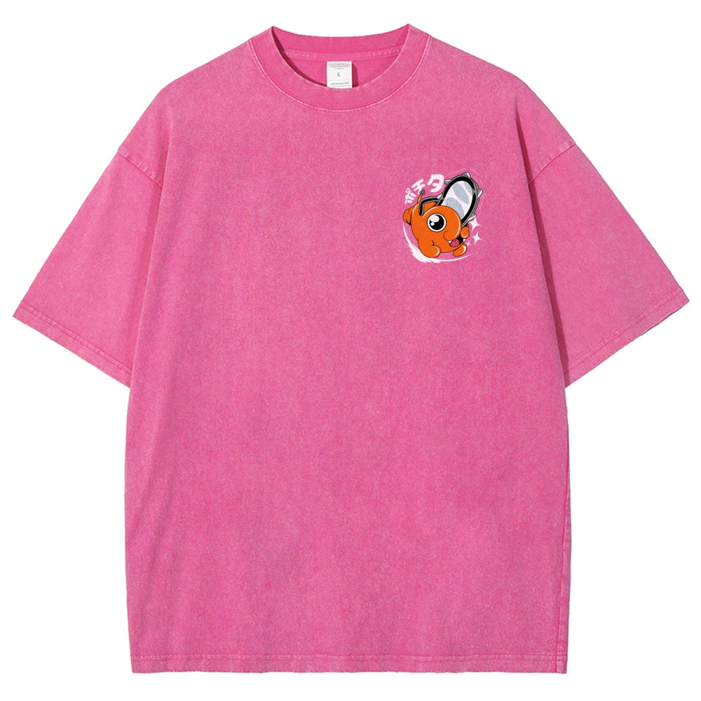 Chainsaw Man Unisex Fit Washed T-Shirt 2510003899