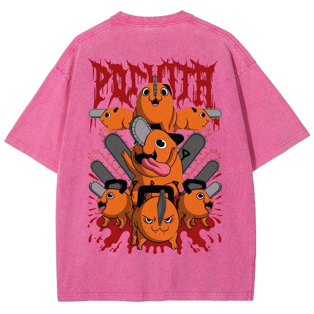 Chainsaw Man Unisex Fit Washed T-Shirt 2510003899