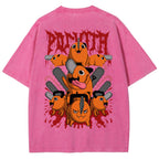 Chainsaw Man Unisex Fit Washed T-Shirt 2510003899