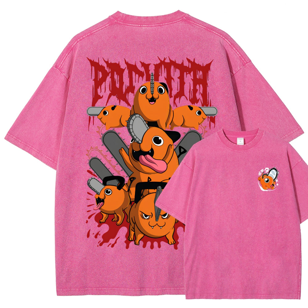 Chainsaw Man Unisex Fit Washed T-Shirt 2510003899