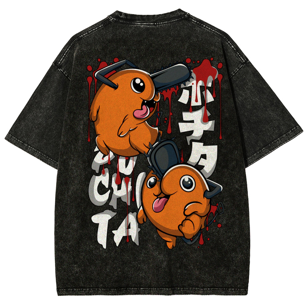 Chainsaw Man Unisex Fit Washed T-Shirt 2510004011