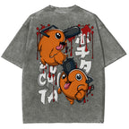 Chainsaw Man Unisex Fit Washed T-Shirt 2510004011