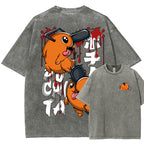 Chainsaw Man Unisex Fit Washed T-Shirt 2510004011