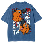 Chainsaw Man Unisex Fit Washed T-Shirt 2510004011