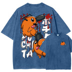 Chainsaw Man Unisex Fit Washed T-Shirt 2510004011