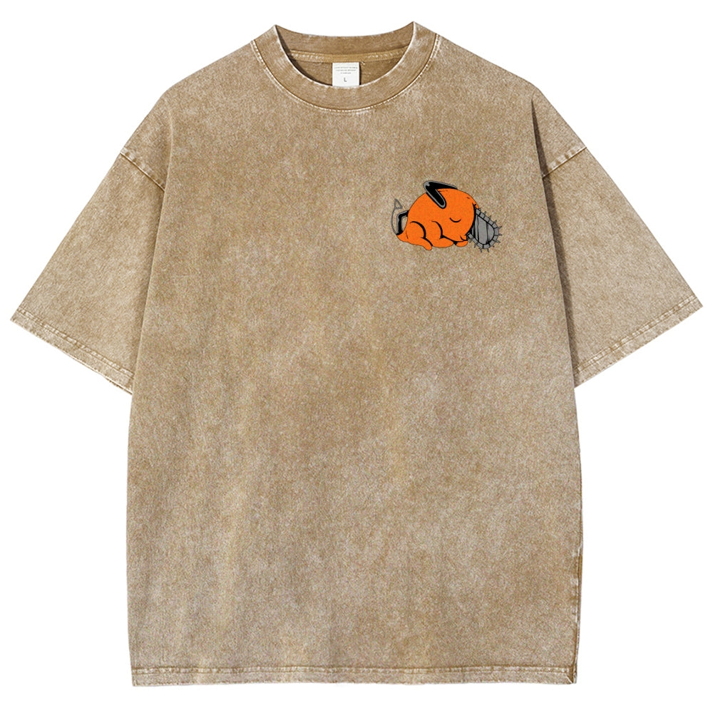 Chainsaw Man Unisex Fit Washed T-Shirt 2510004011