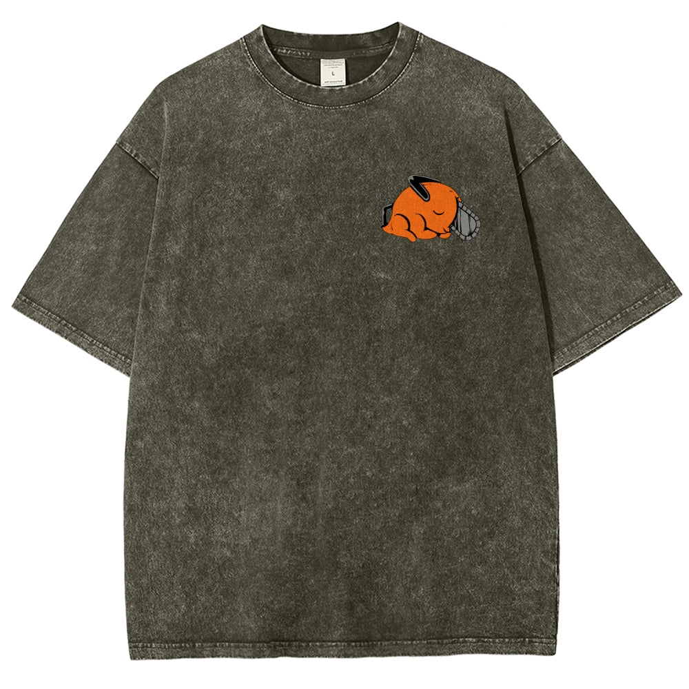 Chainsaw Man Unisex Fit Washed T-Shirt 2510004011