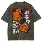 Chainsaw Man Unisex Fit Washed T-Shirt 2510004011