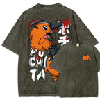 Chainsaw Man Unisex Fit Washed T-Shirt 2510004011