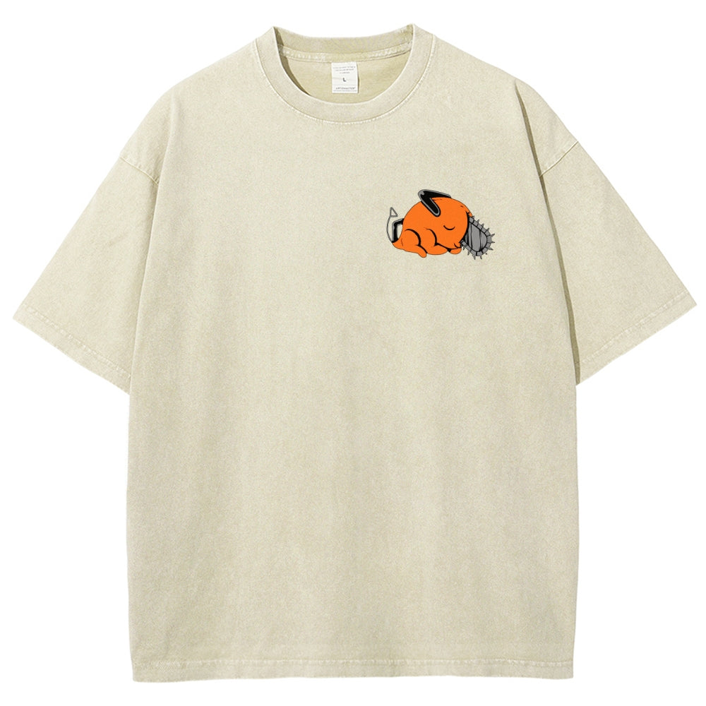 Chainsaw Man Unisex Fit Washed T-Shirt 2510004011