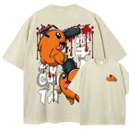 Chainsaw Man Unisex Fit Washed T-Shirt 2510004011