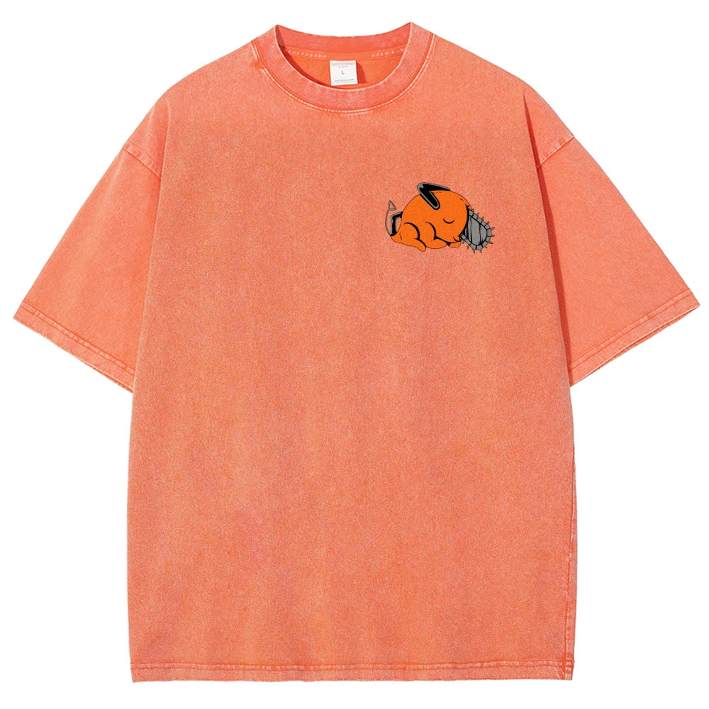 Chainsaw Man Unisex Fit Washed T-Shirt 2510004011
