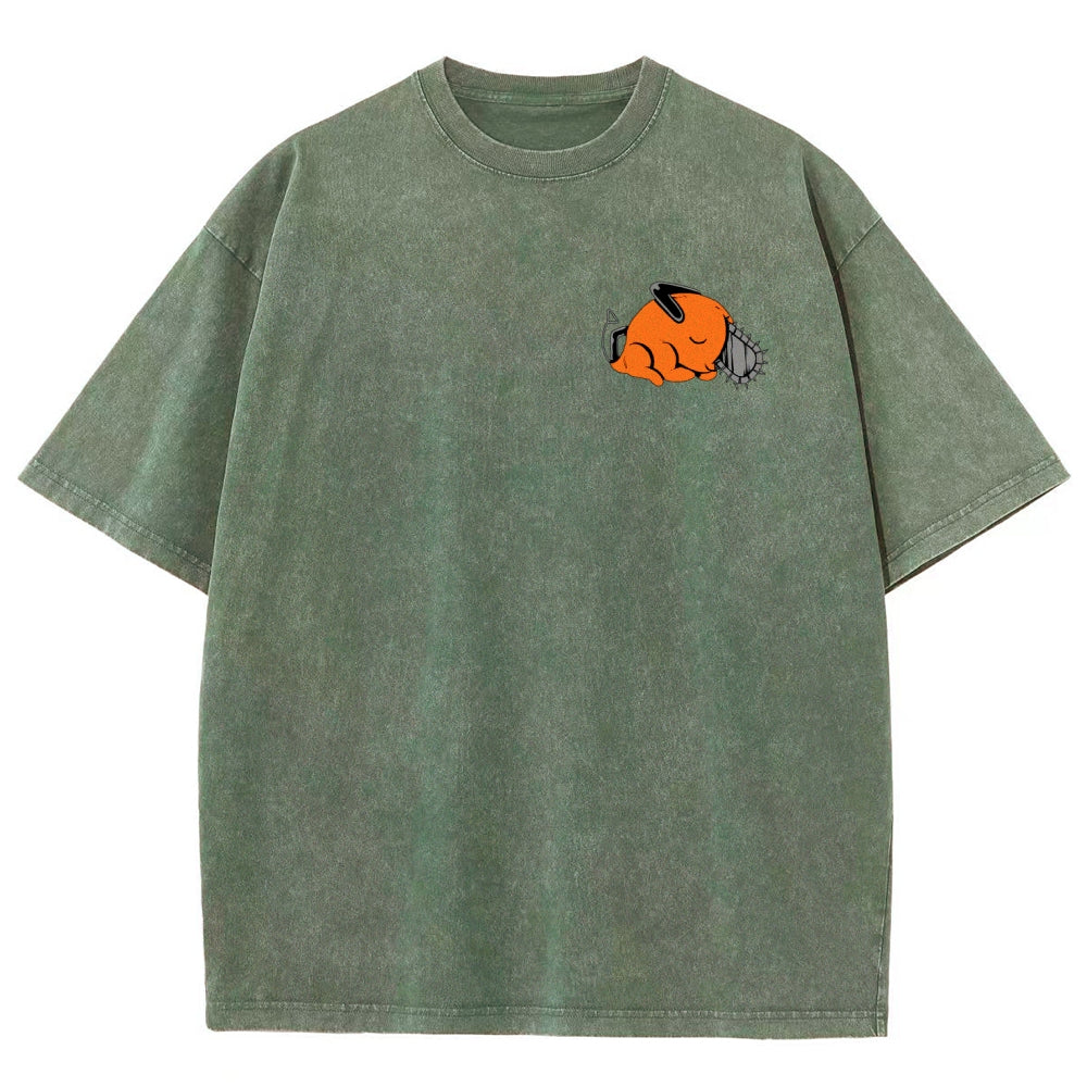 Chainsaw Man Unisex Fit Washed T-Shirt 2510004011