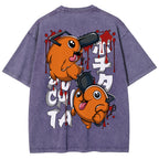 Chainsaw Man Unisex Fit Washed T-Shirt 2510004011