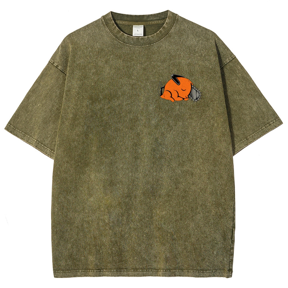 Chainsaw Man Unisex Fit Washed T-Shirt 2510004011